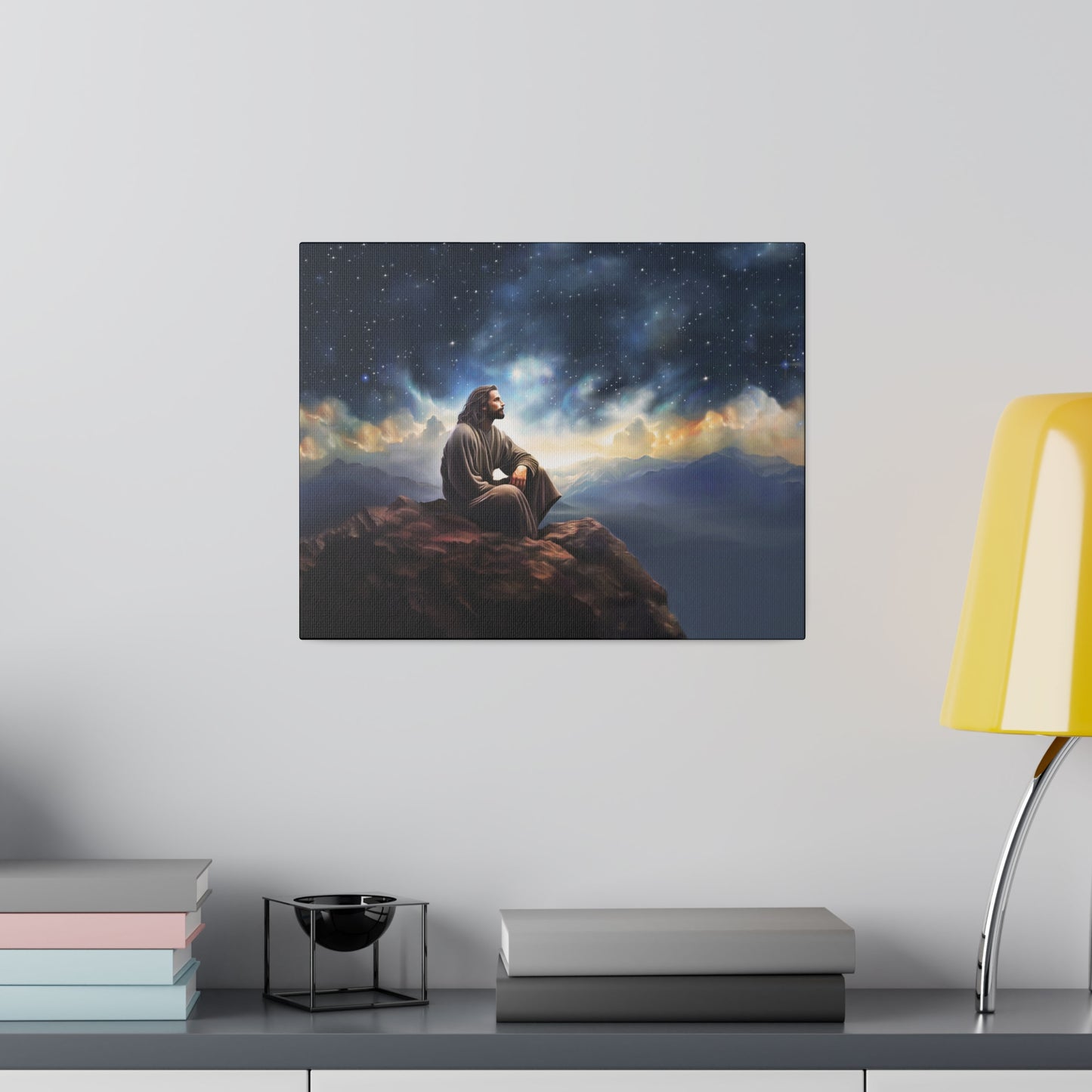 Jesus With The Stars, Fine Art Canvas Print, many sizes, Canvas, Christian Gift, Christian art