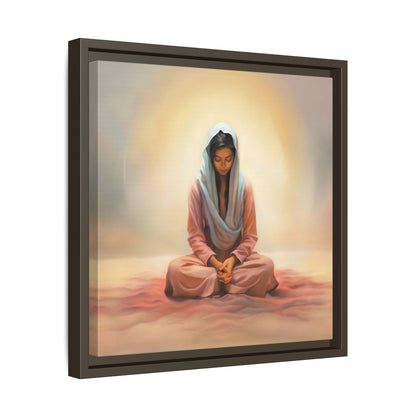 Stillness Canvas Print Artwork, Framed Wall Decor, Female Discipleship, Serene Stillness Painting, Multi-color Matte Picture