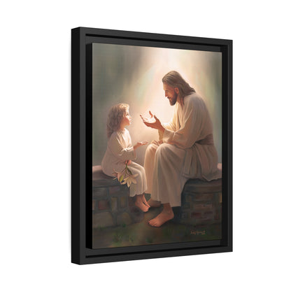 You Are The Light Fine Art Canvas Print, Picture of Jesus, Christian Gift, Christian Art, Jesus Christ Art with Child