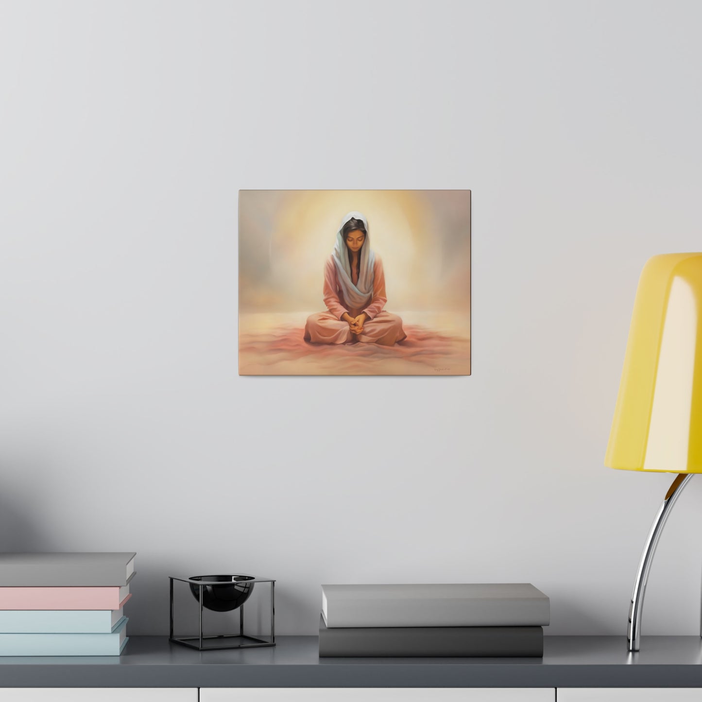 Stillness Fine Art Canvas Print, Spiritual Art, Gift for Her, Christian Artwork, Home Gift, Religious Artwork, Female Discipleship