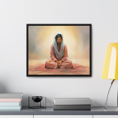 Stillness, Fine Art Canvas Print, Female Discipleship, Spiritual Art, Religious Artwork