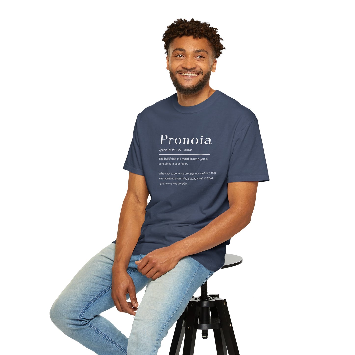 Pronoia Definition Shirt Fun Garment-Dyed T-shirt unisex