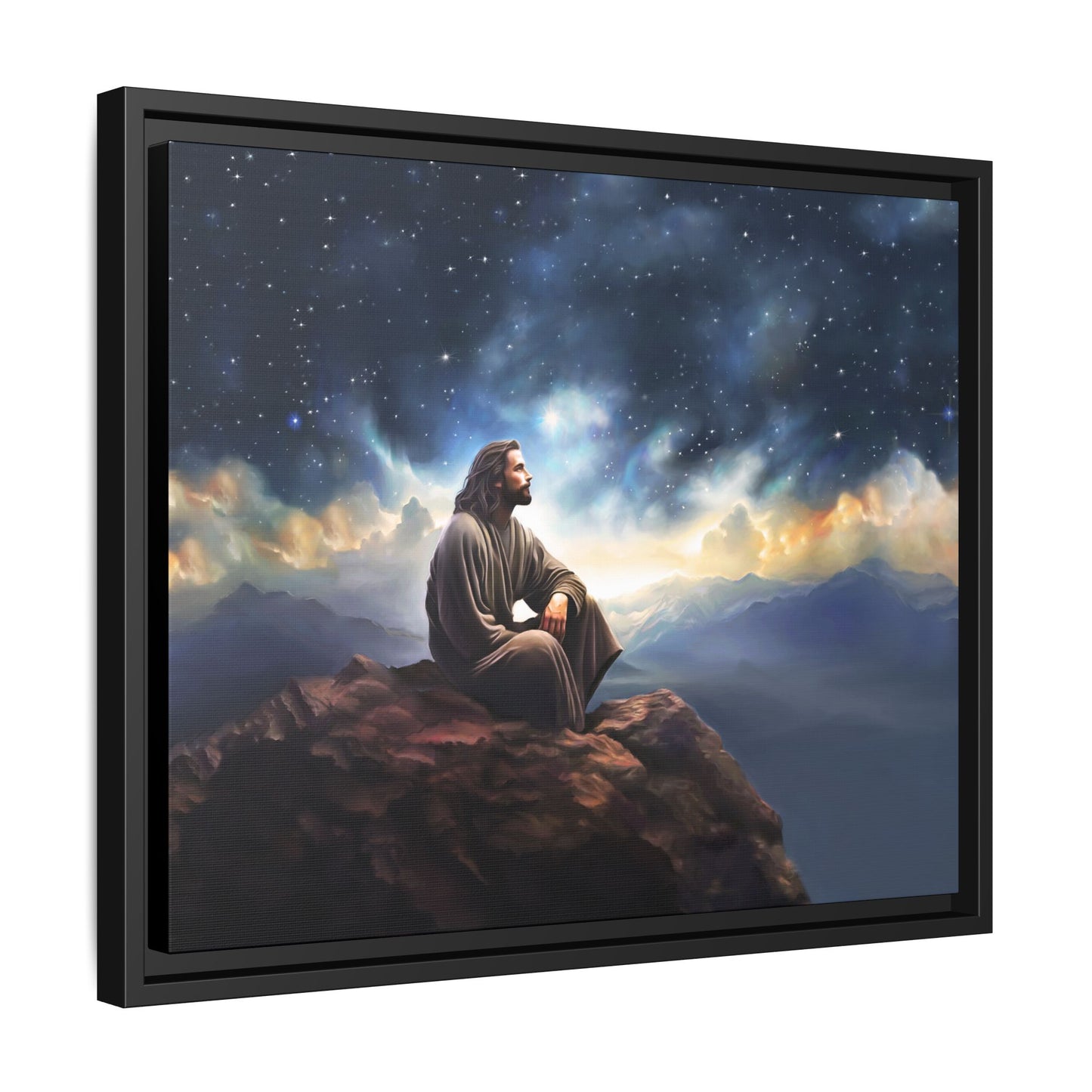 Jesus With The Stars, Fine Art Canvas Print, many sizes, Christian Art, Christian Gifts