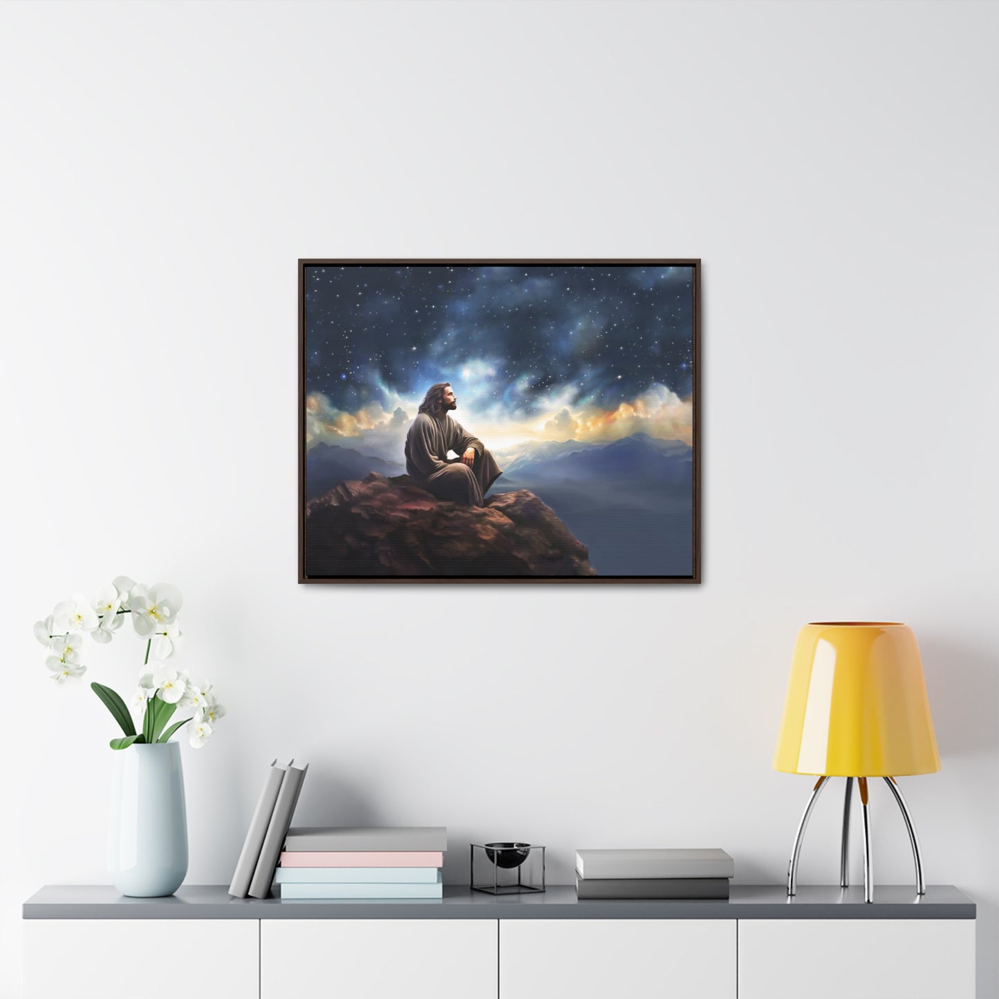 Jesus With The Stars, Fine Art Canvas Print, Many Sizes, Christian Art, Missionary Gifts