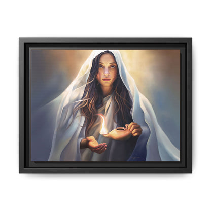 Mary Magdalene Woman Courage Framed Canvas Print of Painting, Female Discipleship, Beautiful Inspirational Art for Christians and Girls, 10 Virgins