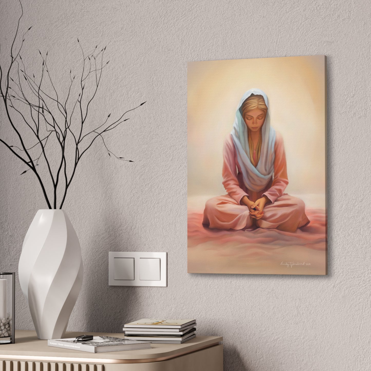 Stillness, Fine Art Canvas Print, Female Discipleship