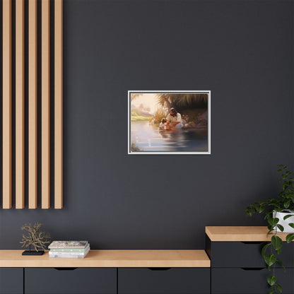 We Are His Children, Jesus Art Handmade art, Jesus Framed Artwork, Missionary Art, Canvas Print Wall Art Framed, Christian Art, Scenic and Landscape art