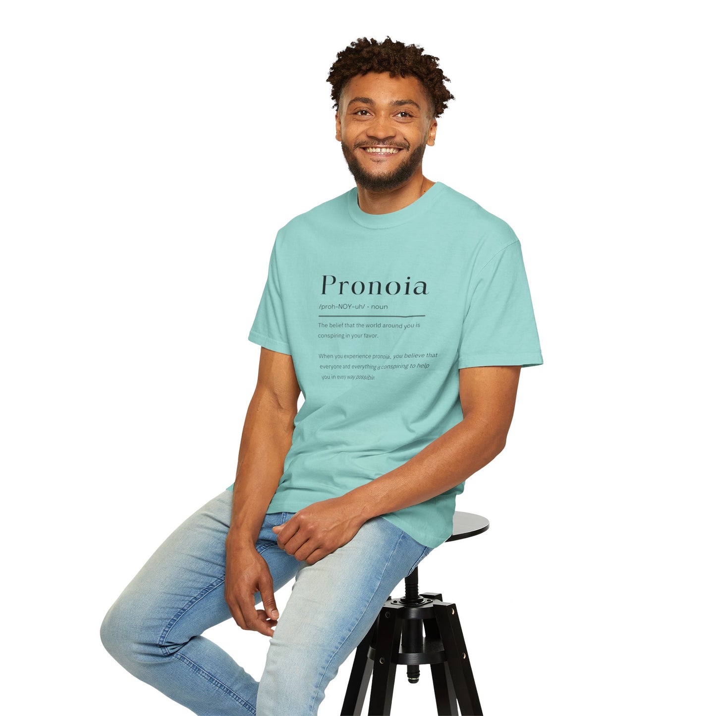 Pronoia Definition Shirt Fun Garment-Dyed T-shirt unisex