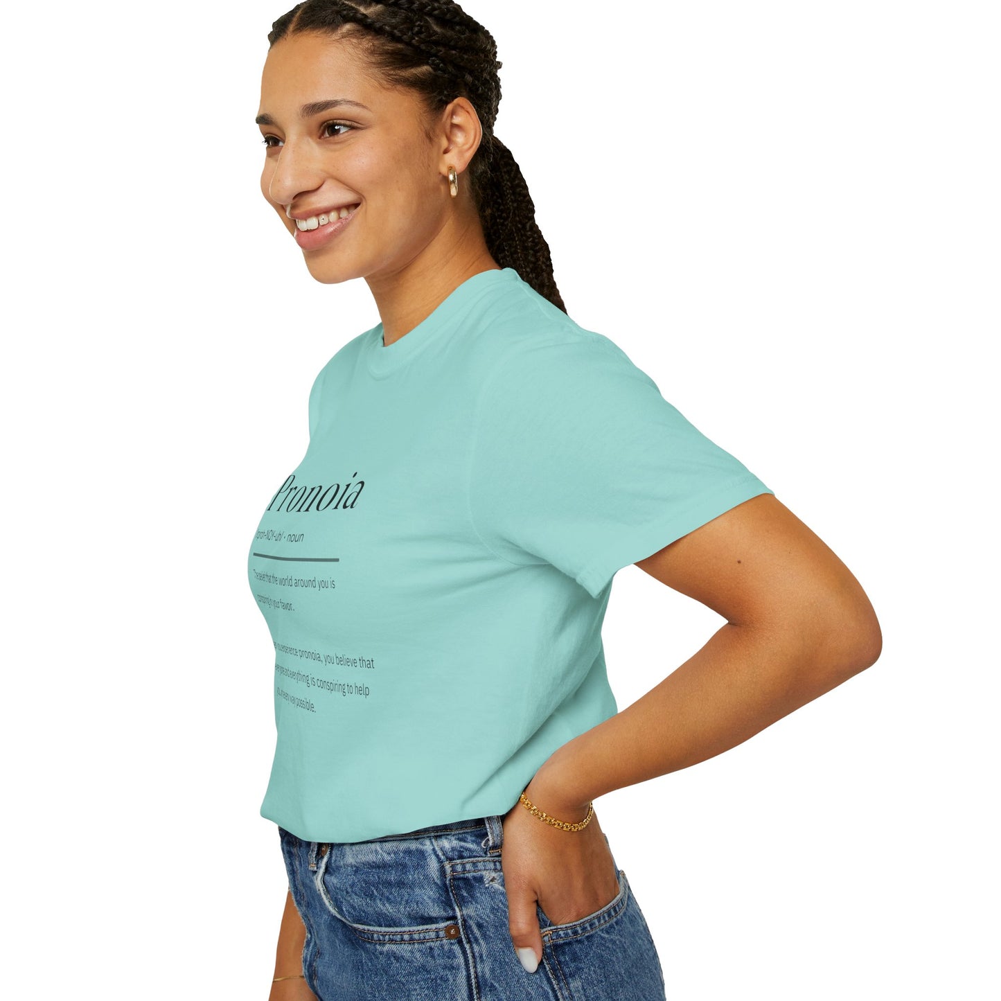 Pronoia Definition Shirt Fun Garment-Dyed T-shirt unisex