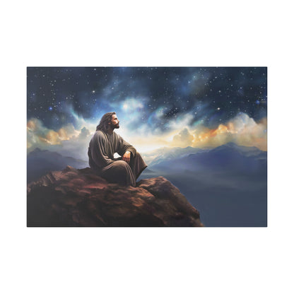 Jesus With The Stars, Fine Art Canvas Print, many sizes, Canvas, Christian Gift, Christian art