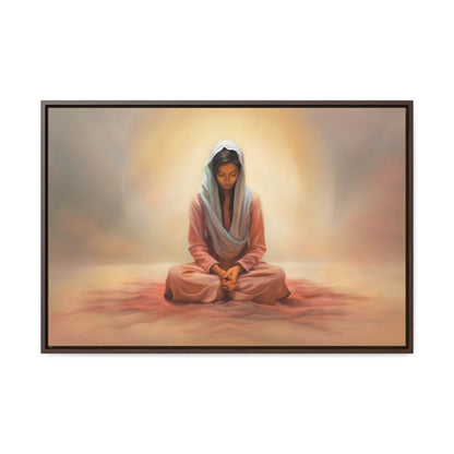 Stillness, Fine Art Canvas Print, Female Discipleship, Spiritual Art, Religious Artwork