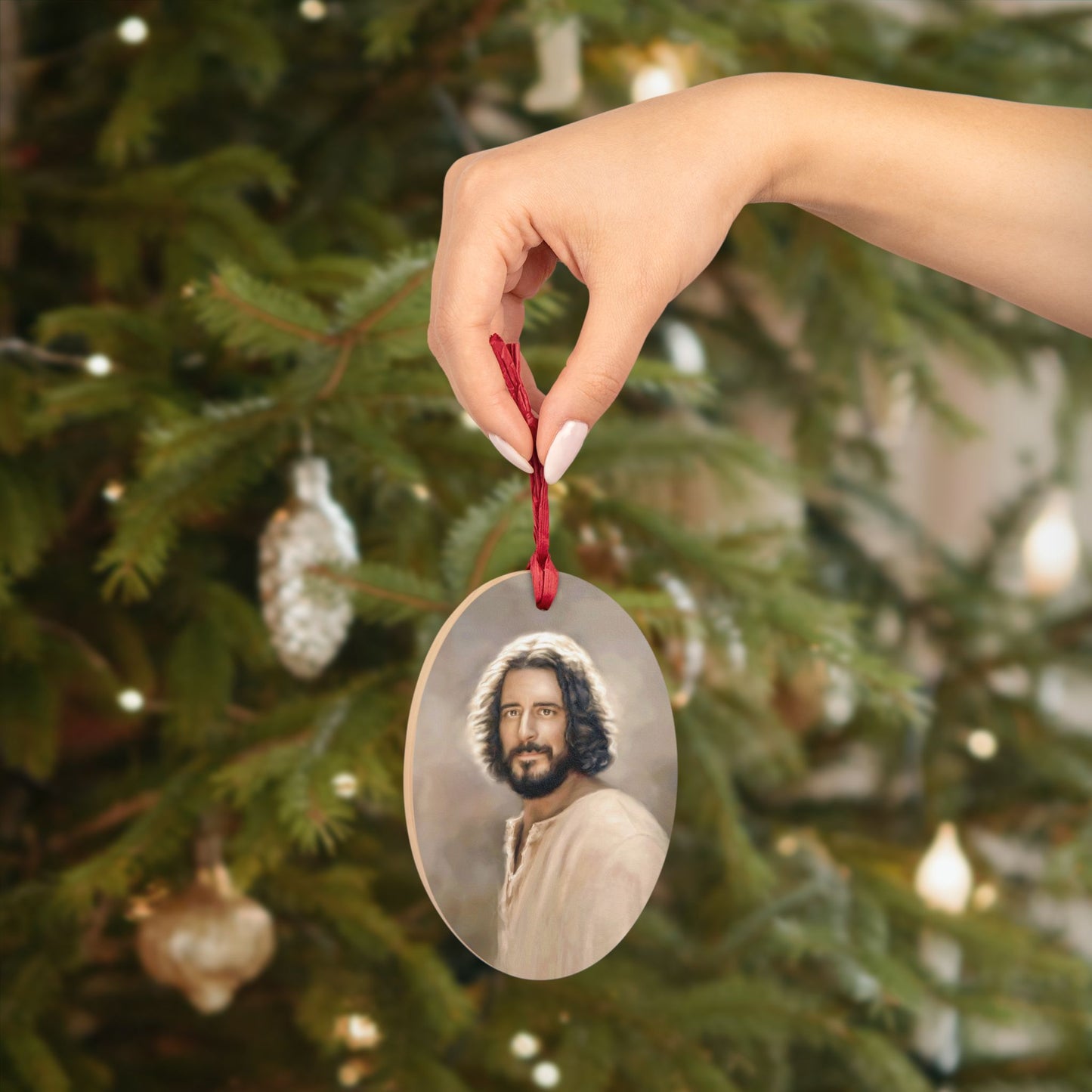 You Belong Jesus Christ Ornament or Refrigerator Magnet, Christmas Gift for Christians, Different shapes, Christian Art, Christian Gift