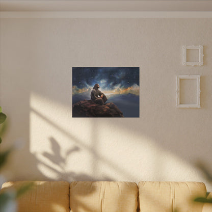 Jesus With The Stars, Fine Art Canvas Print, many sizes, Canvas, Christian Gift, Christian art, Missionary Gift