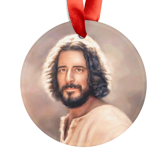 Acrylic Jesus Ornament with Ribbon, Christmas Ornament, The Chosen Ornament