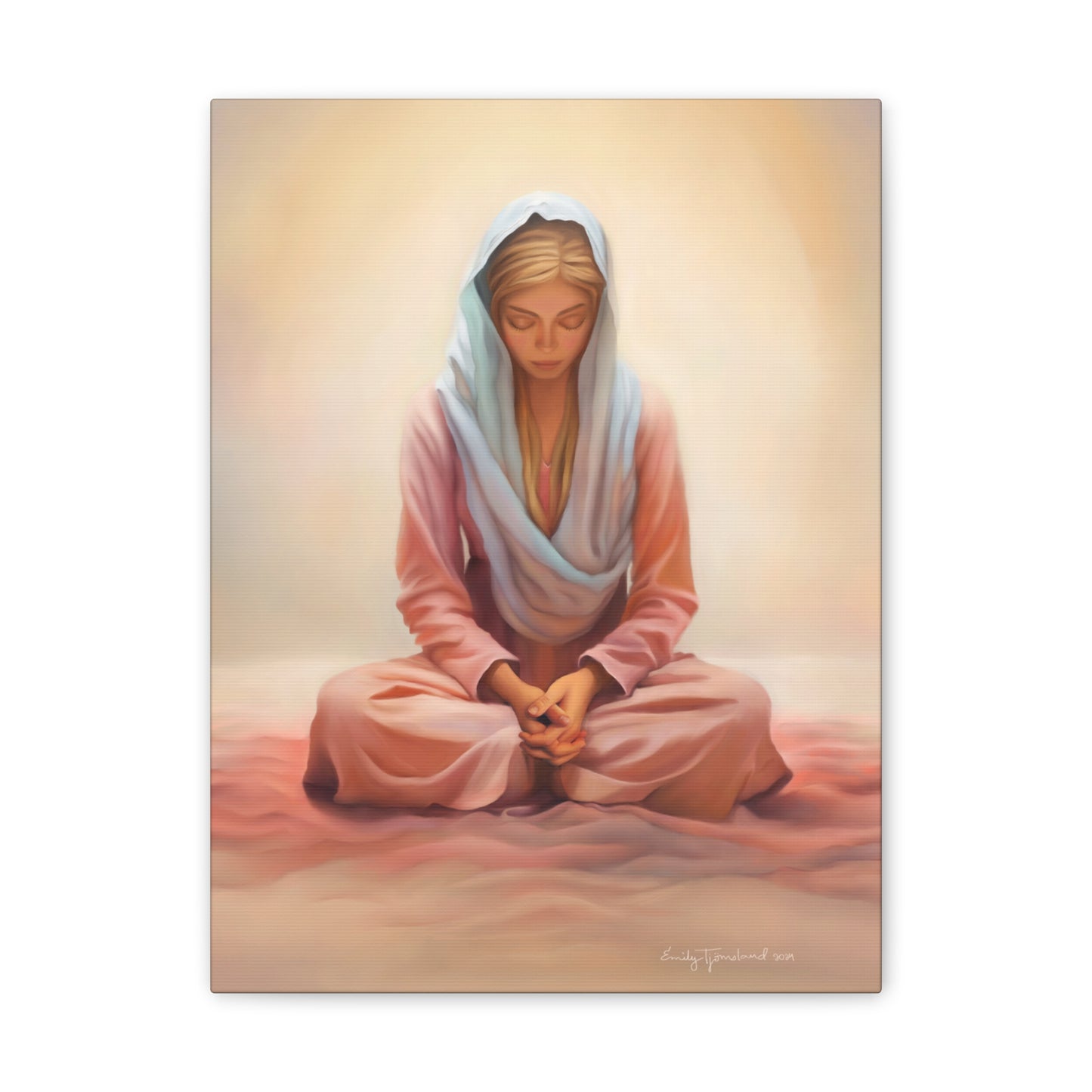 Stillness, Fine Art Canvas Print, Female Discipleship