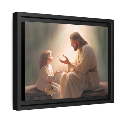 You Are The Light Fine Art Canvas Print, Picture of Jesus, Christian Gift, Christian Art, Jesus Christ Art with Child