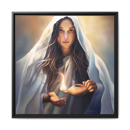 Mary Magdalene Woman Courage Framed Canvas Print of Painting, Female Discipleship, Beautiful Inspirational Art for Christians and Girls, 10 Virgins