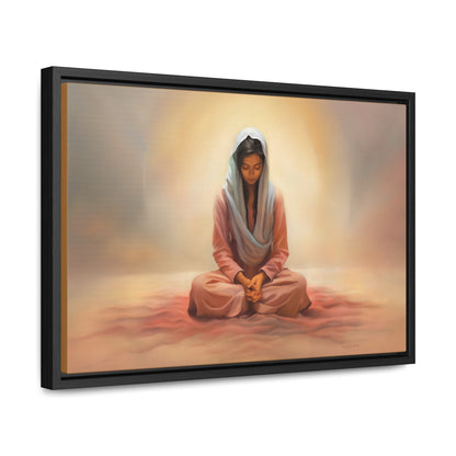 Stillness, Fine Art Canvas Print, Female Discipleship, Spiritual Art, Religious Artwork