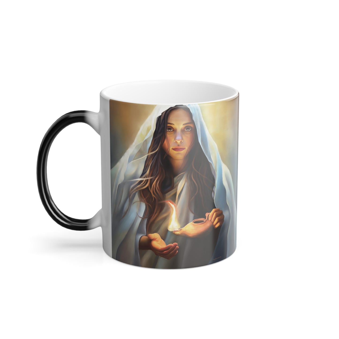 Mary Magdalene magic mug fun gift, Color Morphing Mug, 11oz