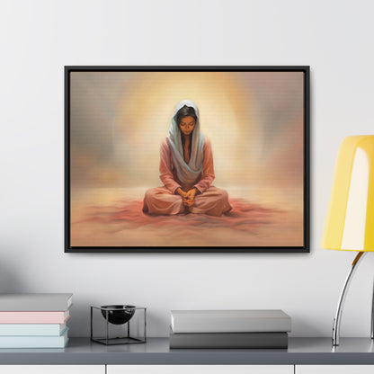 Stillness, Fine Art Canvas Print, Female Discipleship, Spiritual Art, Religious Artwork