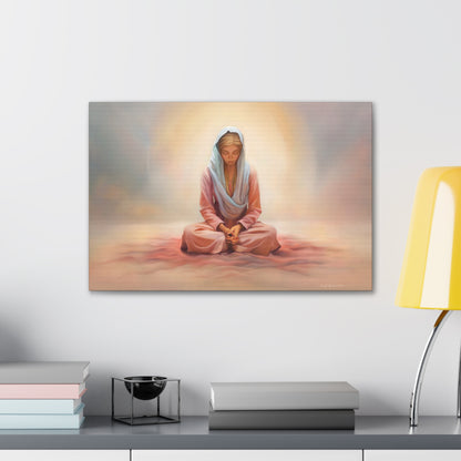 Stillness, Fine Art Canvas Print, Female Discipleship