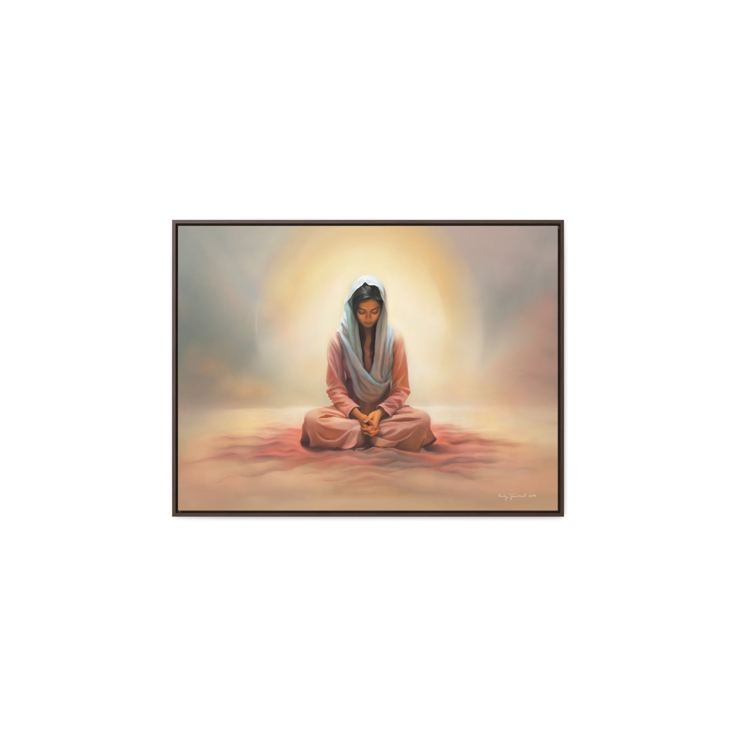 Stillness, Fine Art Canvas Print, Female Discipleship, Spiritual Art, Religious Artwork