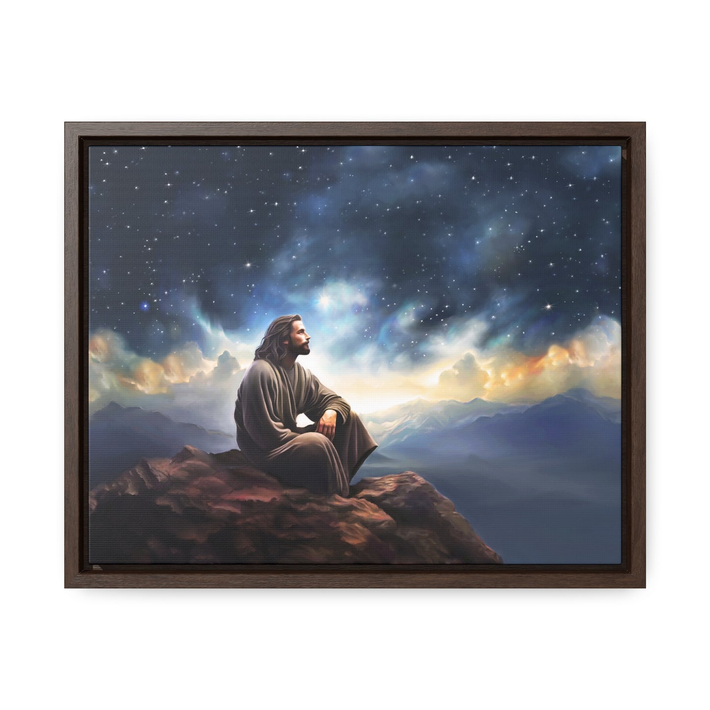 Jesus With The Stars, Fine Art Canvas Print, Many Sizes, Christian Art, Missionary Gifts