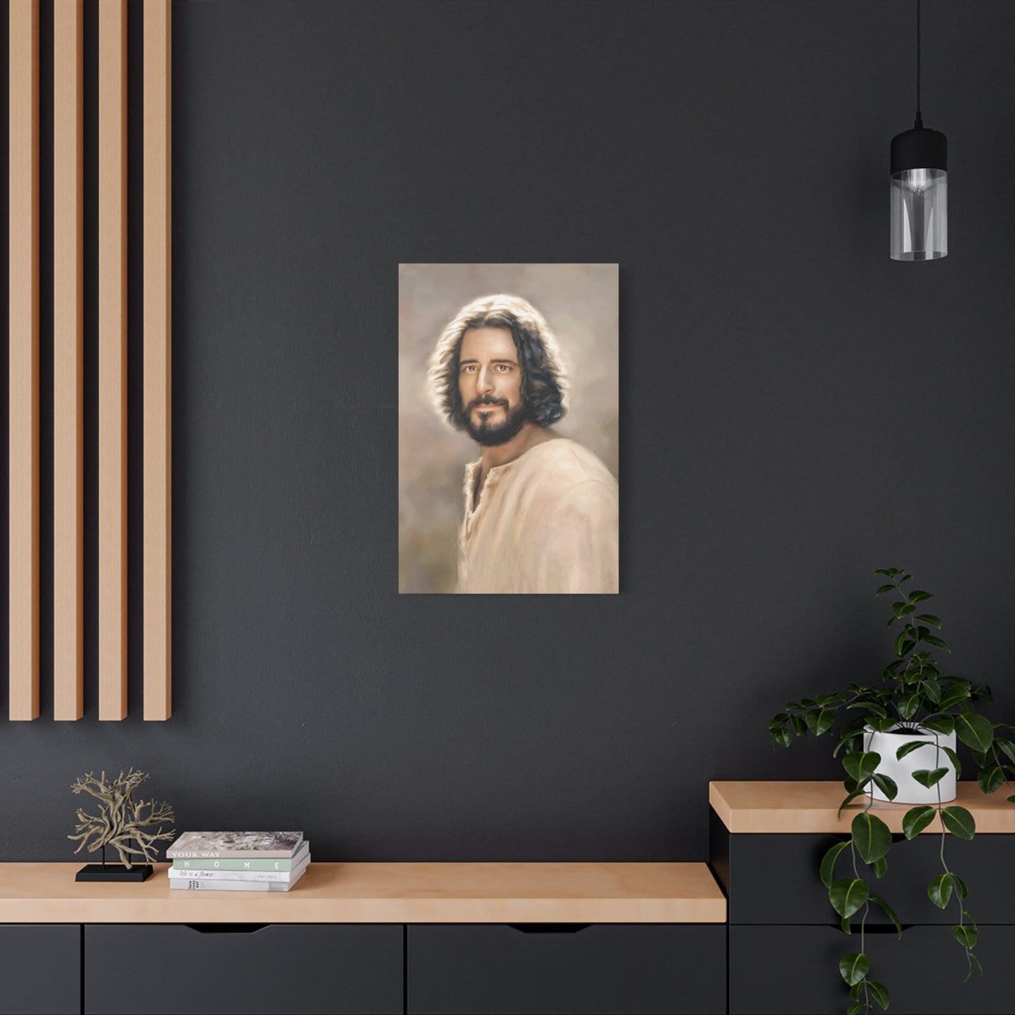 You Belong Jesus Christ Portrait, Fine Art Canvas Print, 16x20 and 5 other sizes, inspired by The Chosen Artwork of Jesus Painting