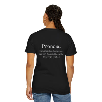 Pronoia Definition Shirt Fun Garment-Dyed T-shirt unisex