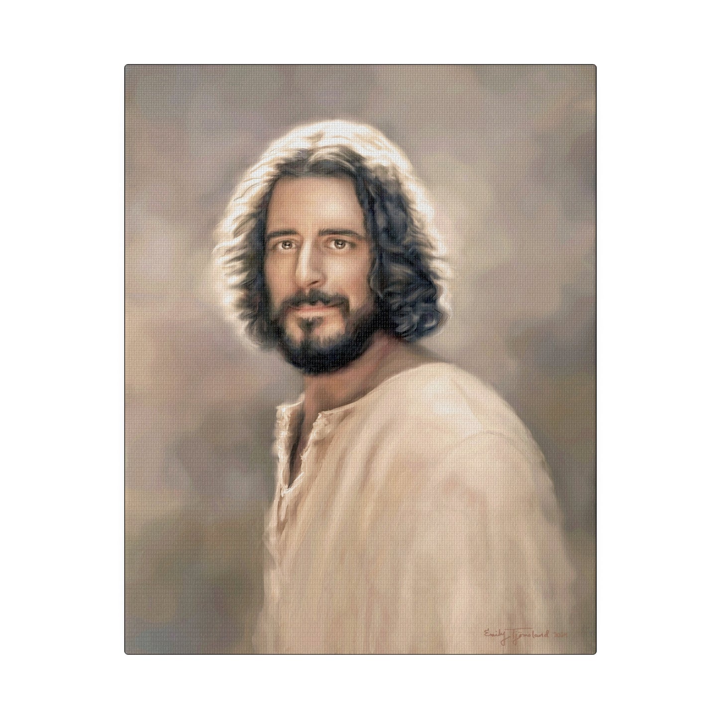 You Belong, Jesus Christ Portrait, Fine Art Canvas Print, The Chosen Artwork of Jesus Painting 12x16