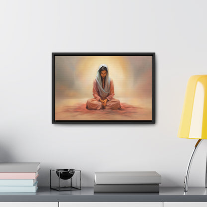 Stillness, Fine Art Canvas Print, Female Discipleship, Spiritual Art, Religious Artwork