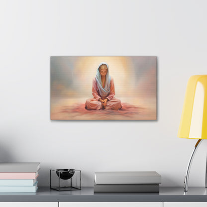 Stillness, Fine Art Canvas Print, Female Discipleship