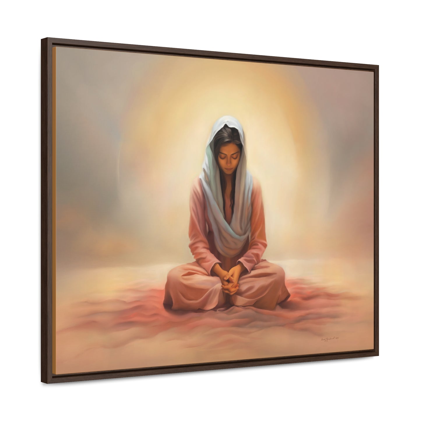 Stillness, Fine Art Canvas Print, Female Discipleship, Spiritual Art, Religious Artwork