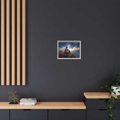 Jesus With The Stars, Framed Fine Art Canvas Print of Handmade Art, many sizes, Christian Art, Christian Gifts