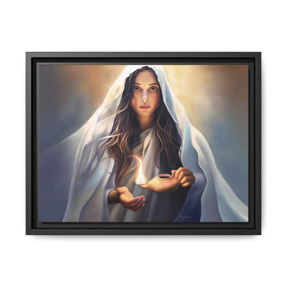 Mary Magdalene Woman Courage Framed Canvas Print of Painting, Female Discipleship, Beautiful Inspirational Art for Christians and Girls, 10 Virgins