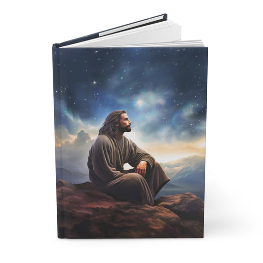 Jesus with The Stars Christian Journal Hardcover, Jesus Christ Missionary Notebook Journal, Christian Journal, Jesus Christ Journal, Missionary Journal, Christian Gift