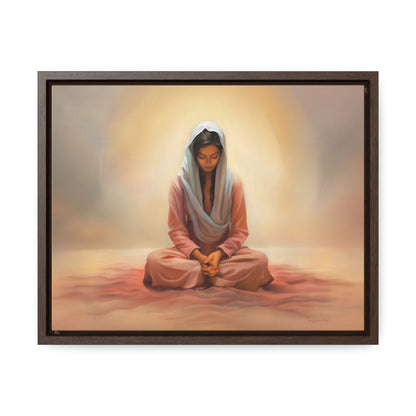 Stillness, Fine Art Canvas Print, Female Discipleship, Spiritual Art, Religious Artwork