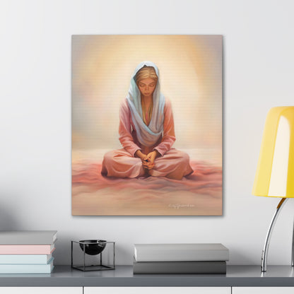 Stillness Fine Art Canvas Print, Female Discipleship, Gift for Her, Religious Gift for Her, Young Women Gift, Relief Society Gift, LDS artwork