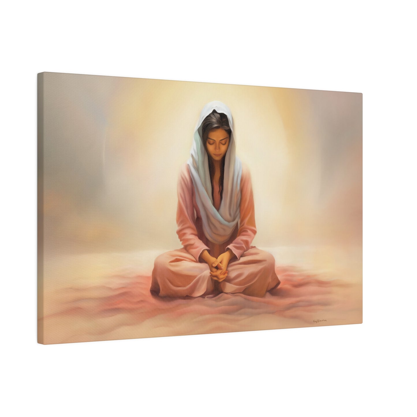 Stillness Fine Art Canvas Print, Spiritual Art, Gift for Her, Christian Artwork, Home Gift, Religious Artwork, Female Discipleship