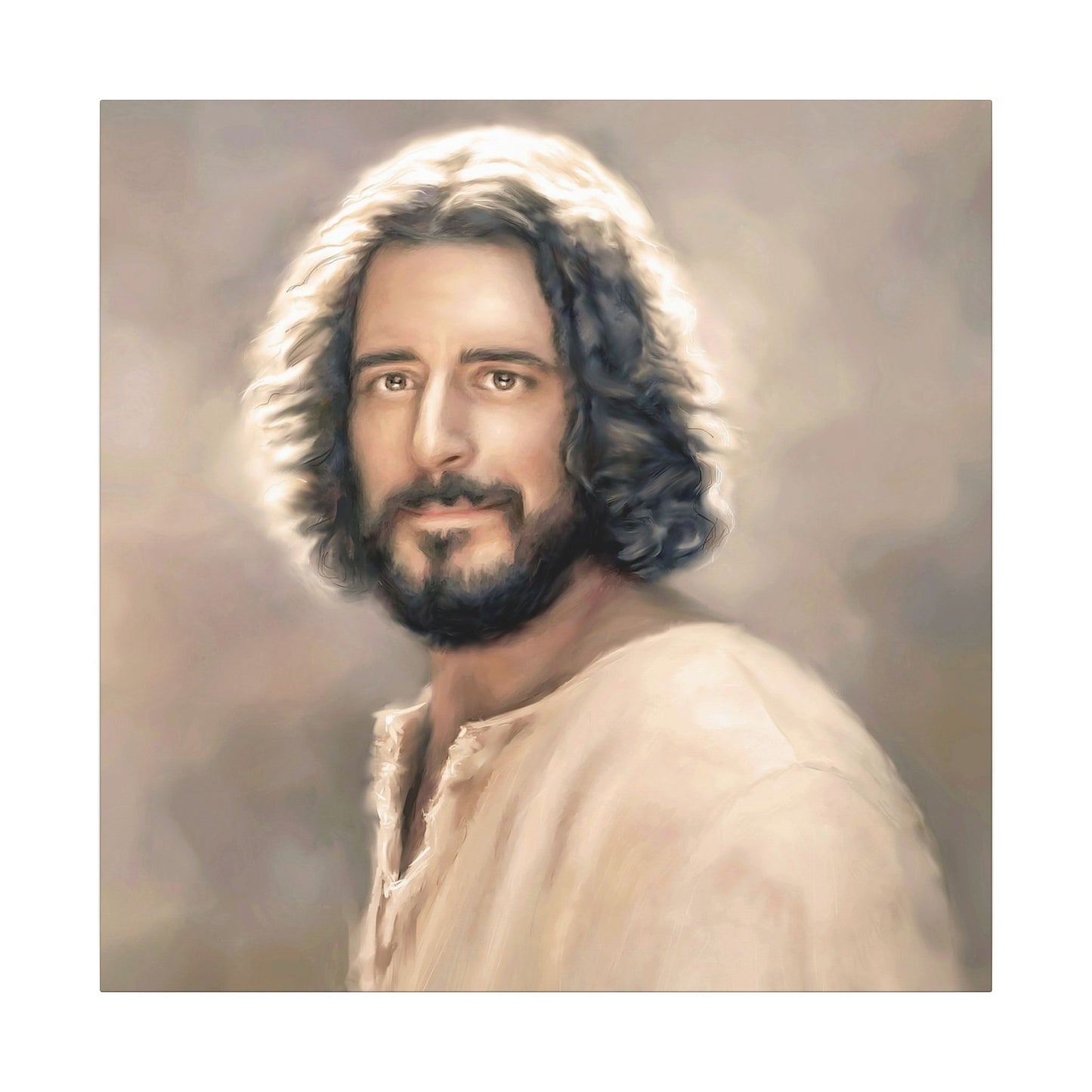 You Belong, Jesus Christ Portrait, Fine Art Canvas Print, Inspired by The Chosen Artwork of Jesus Painting