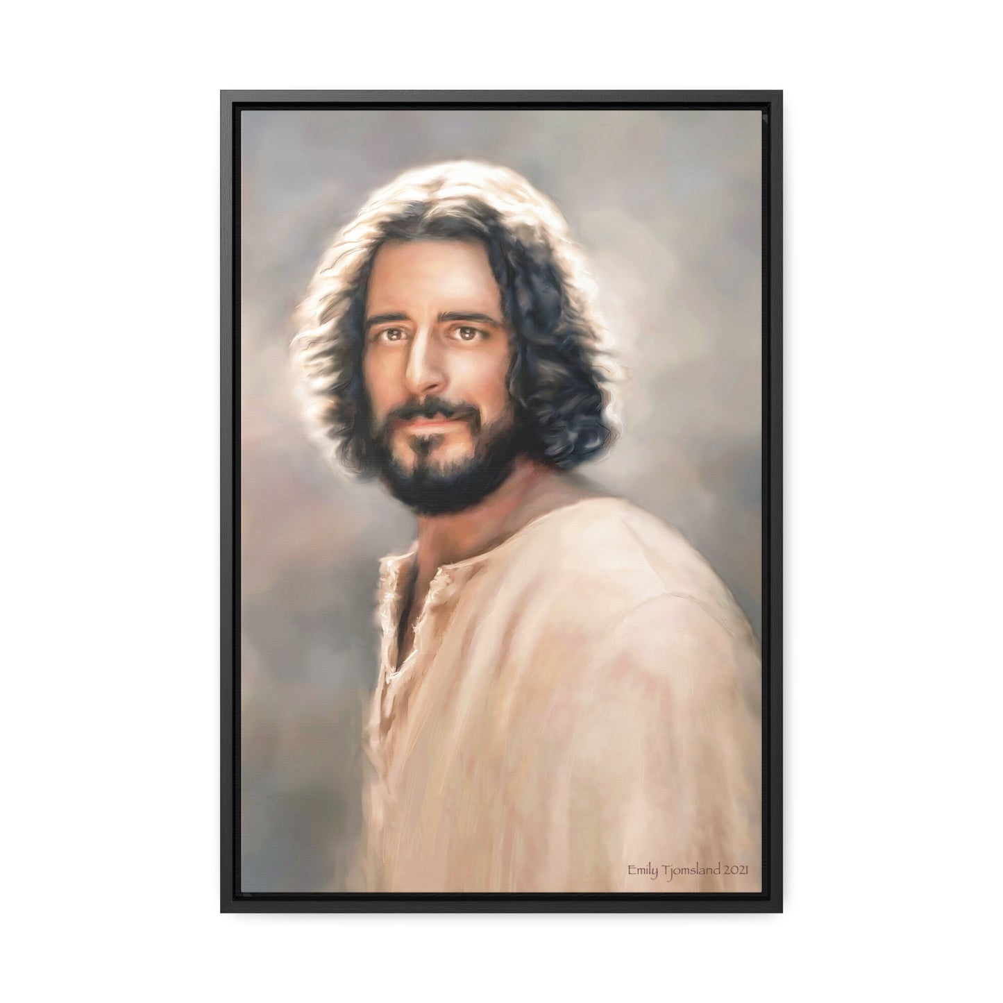 Jesus Christ Portrait, Fine Art Canvas Print, Various Sizes of Jesus Painting | Not Affiliated with The Chosen TV Series