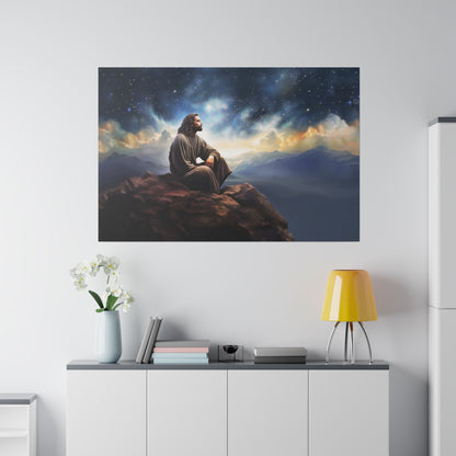 Jesus With The Stars, Fine Art Canvas Print, many sizes, Canvas, Christian Gift, Christian art