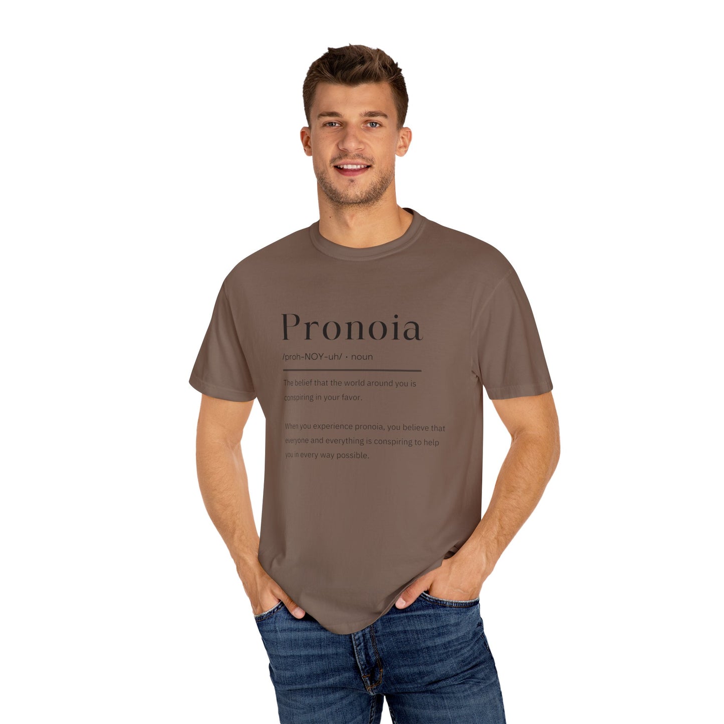 Pronoia Definition Shirt Fun Garment-Dyed T-shirt unisex