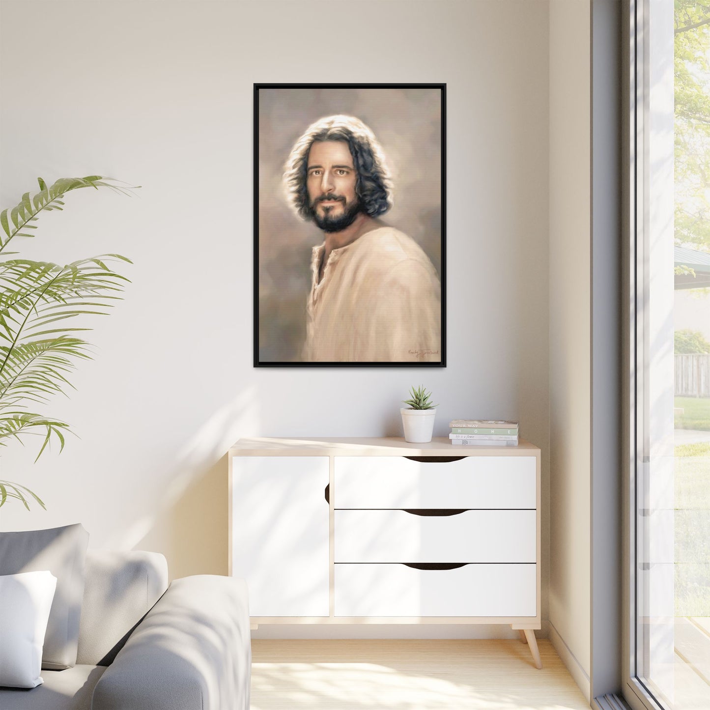 You Belong Jesus Portrait, Fine Art Canvas Print, Framed, The Chosen Art Inspired Artwork of Jesus Christ