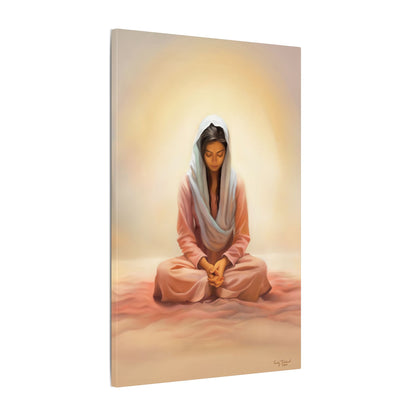 Stillness Fine Art Canvas Print, Spiritual Art, Gift for Her, Christian Artwork, Home Gift, Religious Artwork, Female Discipleship