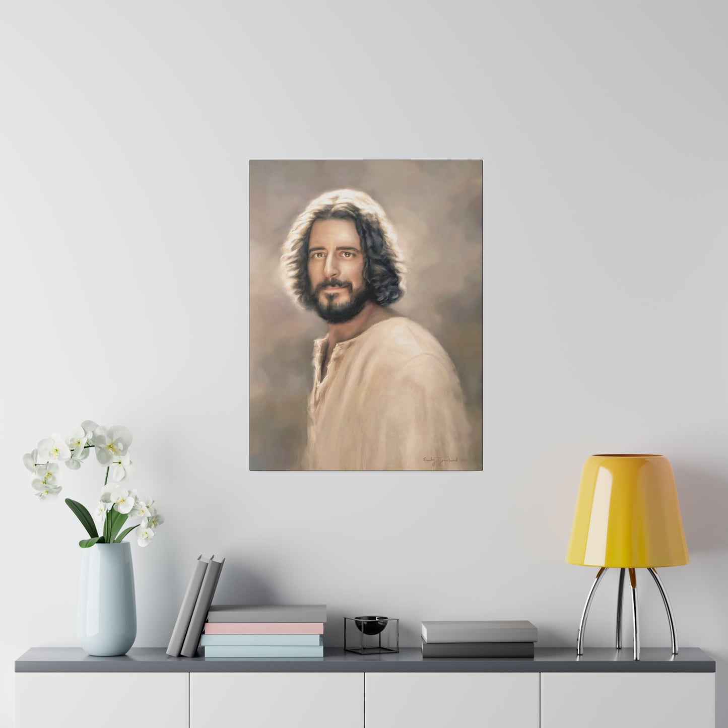 You Belong, Jesus Christ Portrait, Fine Art Canvas Print, The Chosen Artwork of Jesus Painting 12x16