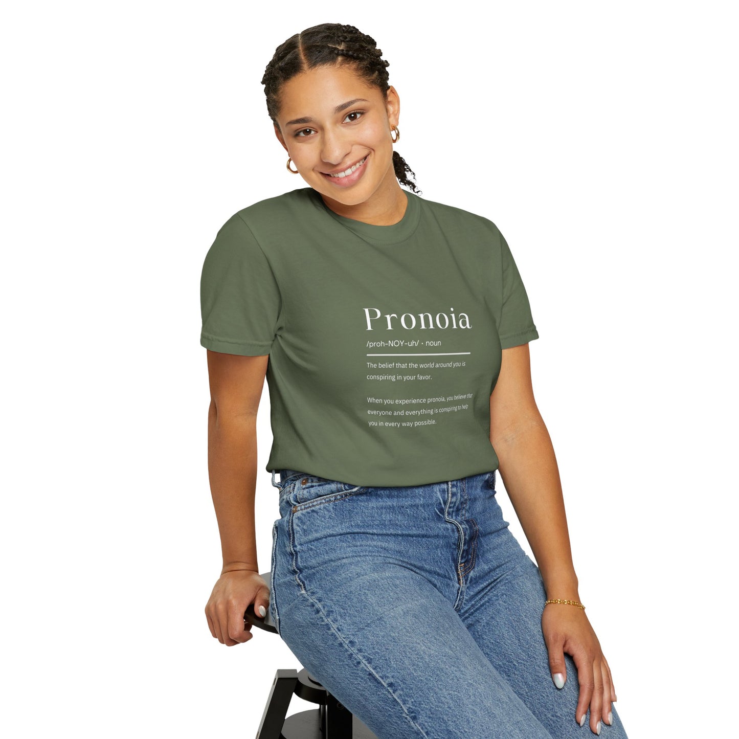 Pronoia Definition Shirt Fun Garment-Dyed T-shirt unisex