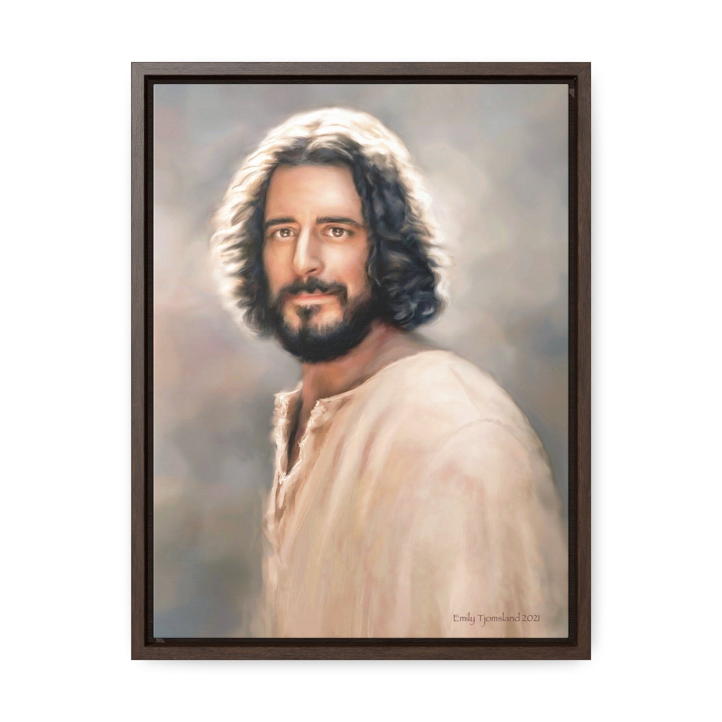 Jesus Christ Portrait, Fine Art Canvas Print, Various Sizes of Jesus Painting | Not Affiliated with The Chosen TV Series