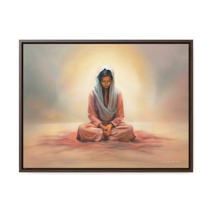 Stillness, Fine Art Canvas Print, Female Discipleship, Spiritual Art, Religious Artwork