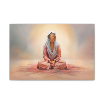 Stillness, Fine Art Canvas Print, Female Discipleship